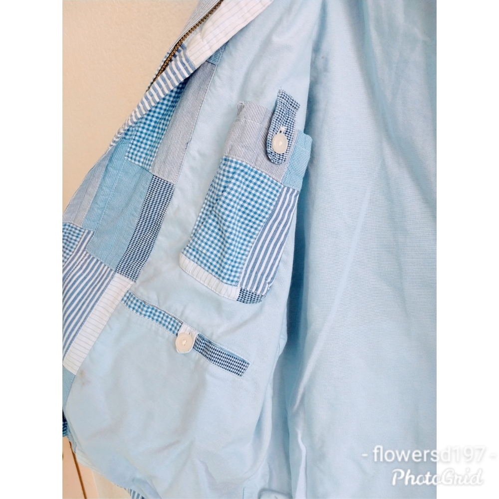 Brooks Brothers Patchwork Bomber Jacket Size Large - image 6